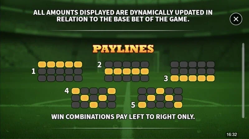 Soccer Joker - skema payline